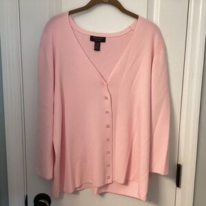Ladies Cable + Gauge V-Neck Cardigan